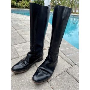 Frye Molly Black Riding Boots 7.5
